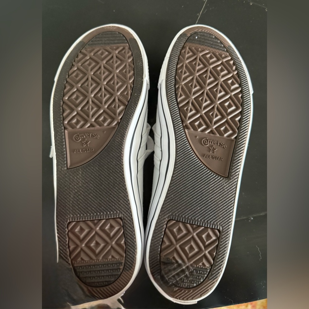 Converse White Mary Jane Canvas Sneakers - Picture 4 of 5